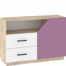 Kumode PAX 120 1D2S, Ozols/Balts/Lavanda